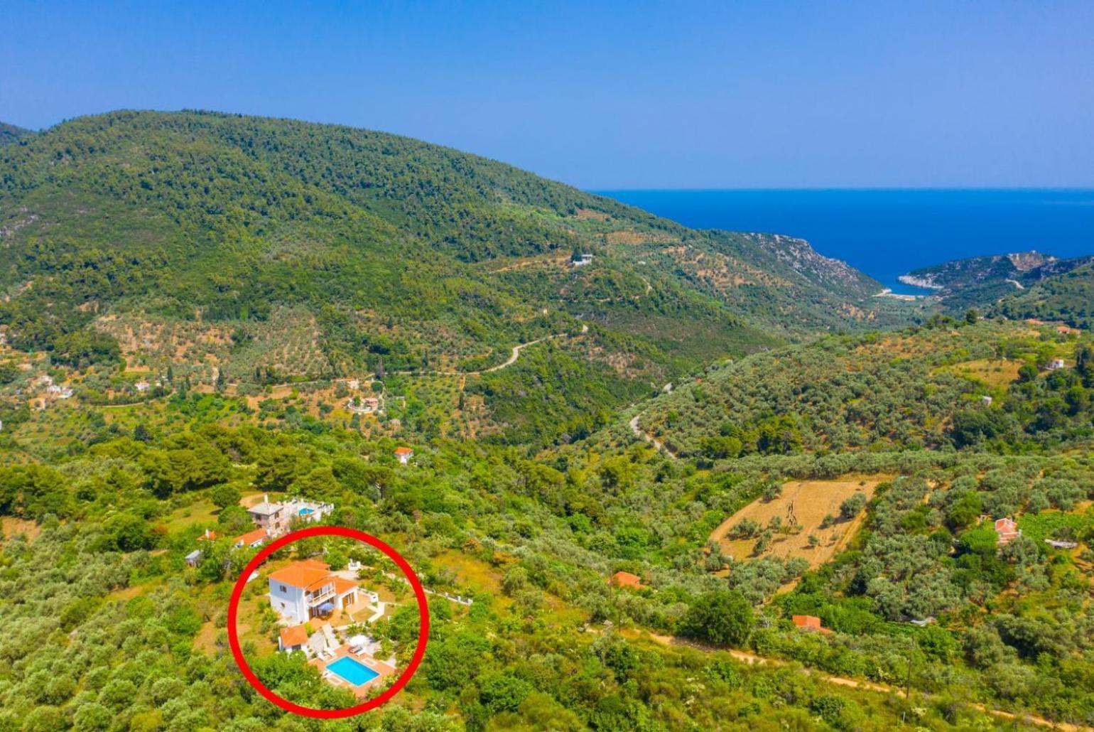 Villa Glafki Panormos  Екстериор снимка